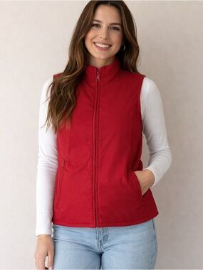 Pendleton Red Vest With Fleece‎ Lining Size Large